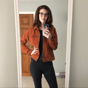 Orange Corduroy Jacket